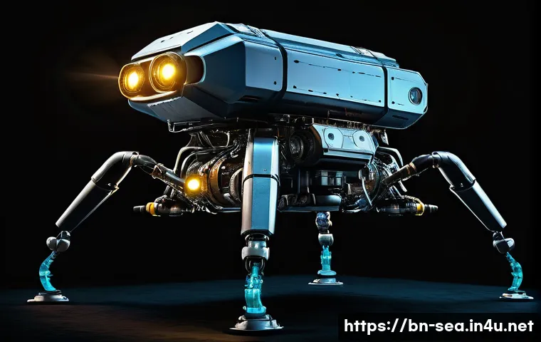 해양공학 수중 로봇 - A highly detailed underwater scene showcasing a state-of-the-art deep-sea exploration robot navigati...